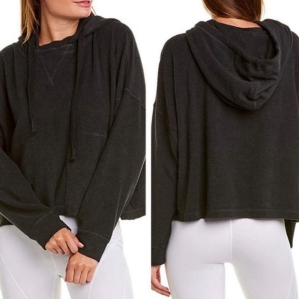 Free People Movement Radiant Terry Hoodie in Black